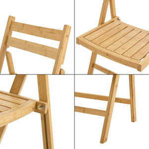 Klappstuhl Gran aus Bambus im 2er Set [en.casa]