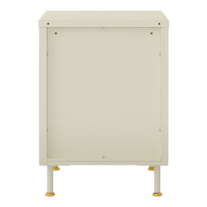 Beistellschrank Lindau 56x40x40 cm Cremeweiß [en.casa]