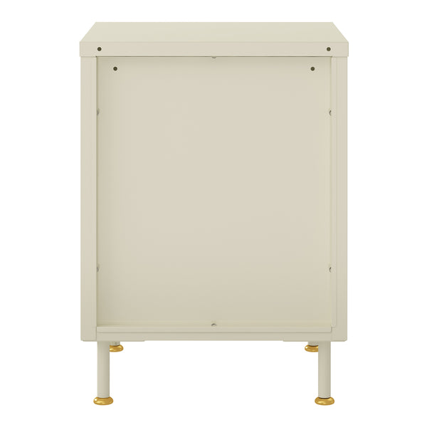 Beistellschrank Lindau 56x40x40 cm Cremeweiß [en.casa]