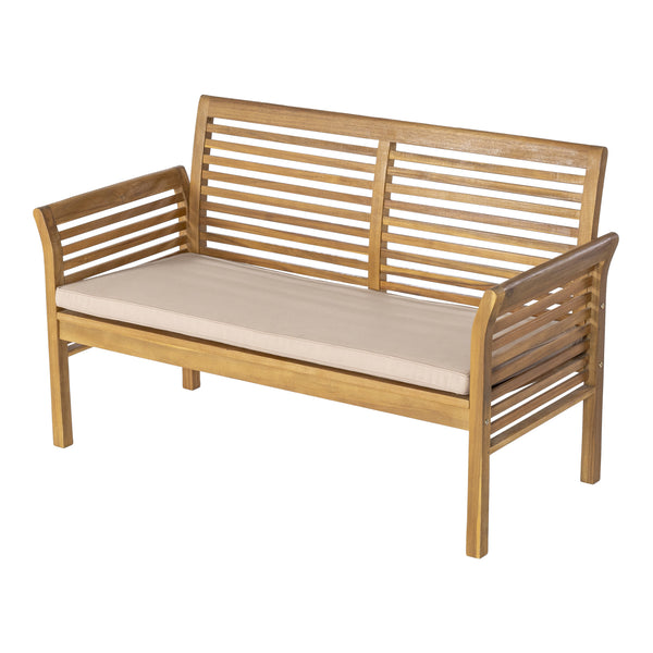 Gartenmöbelset Candela 4-tlg. Akazienholz Holzfarben [casa.pro]