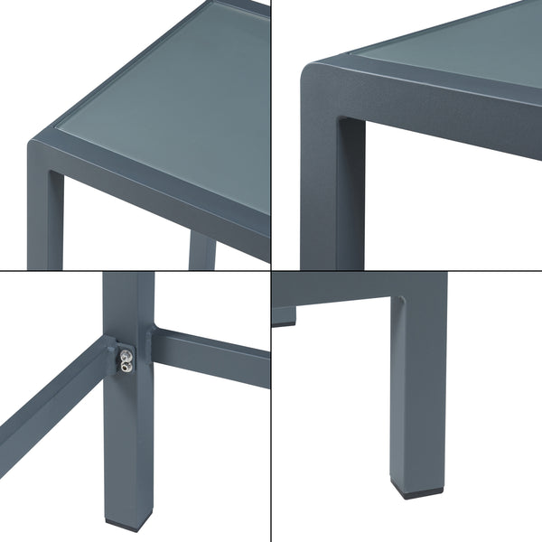 Bartischset Avise 3-tlg. Aluminium [casa.pro]