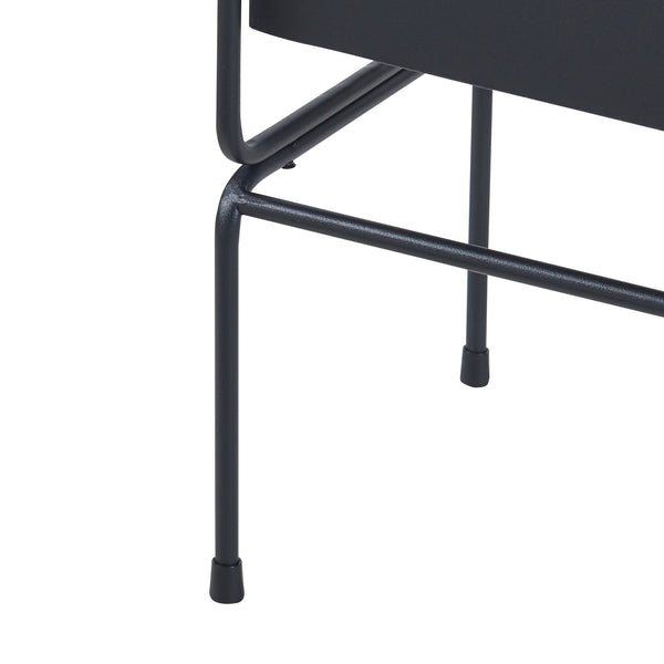 Pflanzenständer Sveio 2er Set Metall Schwarz [en.casa]