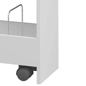 Rollwagen Katra 67x40x20 cm Weiß [en.casa]