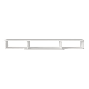 TV-Lowboard hängend Aar 135x30x16 cm Weiß [en.casa]