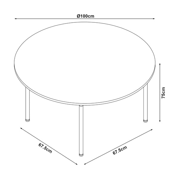Essgruppe Hemnes 5-teilig Eicheoptik/Beige [en.casa]