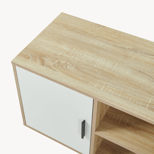 Fernsehschrank Kenta 120x39x52 cm Sonoma-Eicheoptik/Weiß [en.casa]