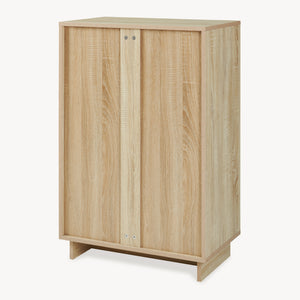 Beistellschrank Kenta 90x60x35 cm Sonoma-Eicheoptik/Weiß [en.casa]