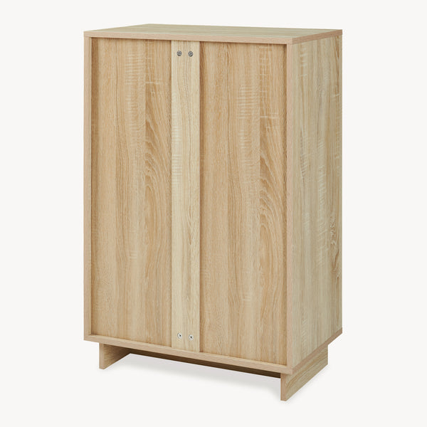 Beistellschrank Kenta 90x60x35 cm Sonoma-Eicheoptik/Weiß [en.casa]