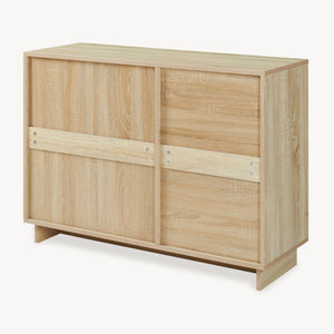 Sideboard Kenta 100x35x72 cm Sonoma-Eicheoptik/Weiß [en.casa]