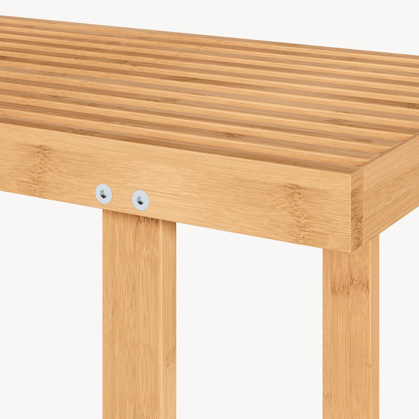 Sitzbank Aarela 91x41x38 cm Bambus [en.casa]