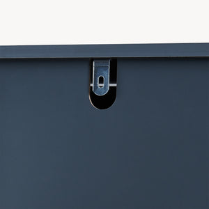 Hochschrank Svanes 170x30x30 cm Dunkelgrau/Natur [en.casa]