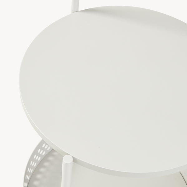 Servierwagen Jässaatka Stahl 76x40 cm Grau [en.casa]