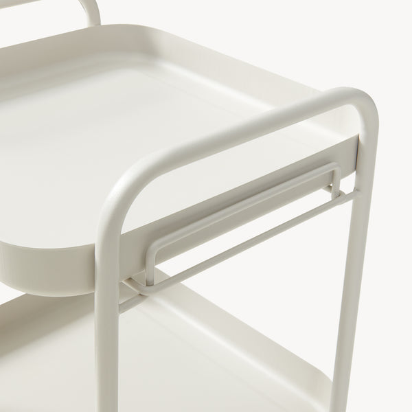 Servierwagen Kelevn 67x33x31 cm Stahl Grau [en.casa]