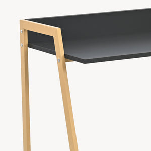 Schreibtisch Kuomi 84x73x47 cm Beige/Dunkelgrau [en.casa]