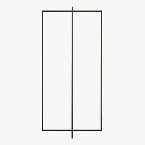 Garderobenständer Norjad 160x80x41 cm Metall Schwarz [en.casa]