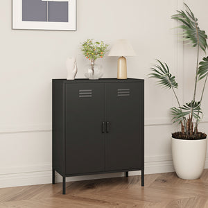 Büroschrank Pyhäranta Metall [en.casa]