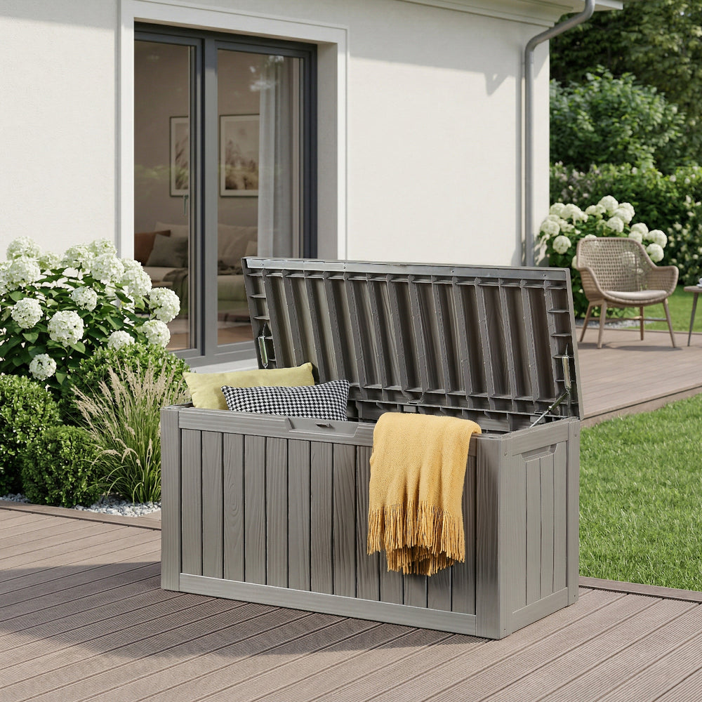 Outdoor-Aufbewahrungsbox Vades 117x47x59 cm [casa.pro]