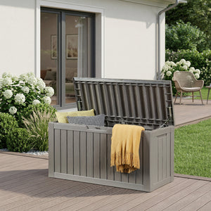 Outdoor-Aufbewahrungsbox Vades 117x47x59 cm [casa.pro]