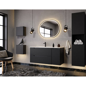 Badezimmer Regal Skelbolu 27x25x21 cm [en.casa]