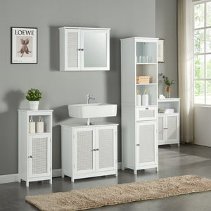 Badschrank Karlsøy Weiß in mehreren Größen [en.casa]