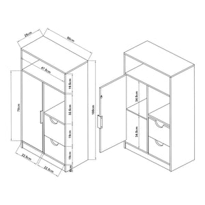Badezimmerschrank Namsskogan [en.casa]