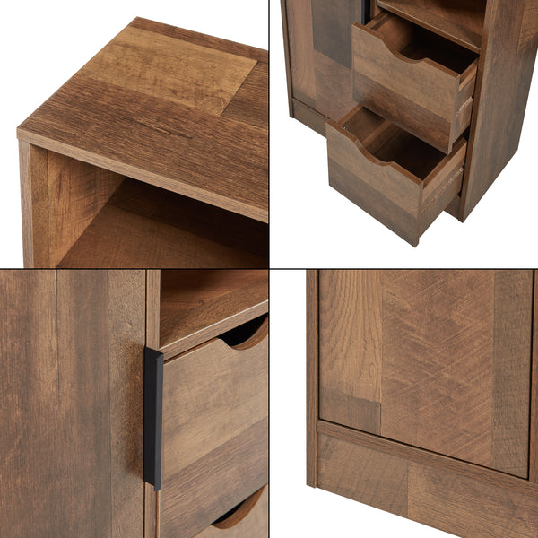 Badezimmerschrank Namsskogan [en.casa]