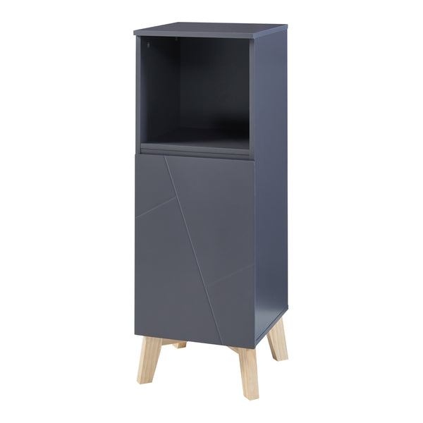 Badezimmerschrank Overath Grau [en.casa]