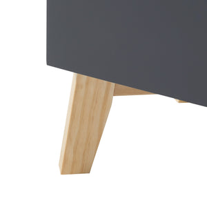 Badezimmerschrank Overath Grau [en.casa]
