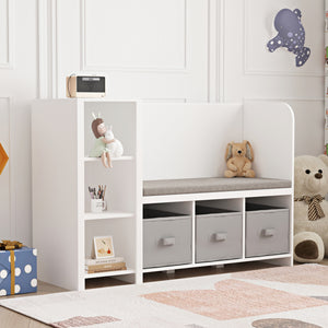 Kinderregal mit Sitzbank Høylandet [en.casa]