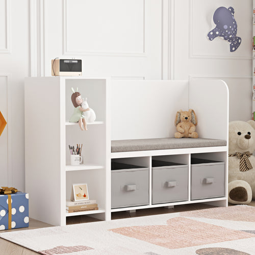 Kinderregal mit Sitzbank Høylandet [en.casa]