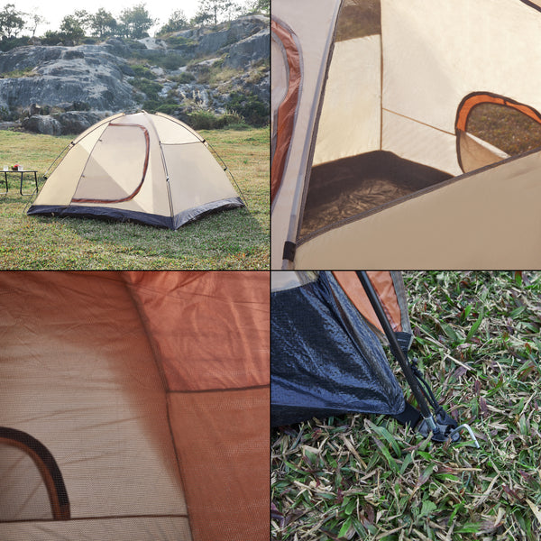 Campingzelt Bergeijk 213x213x130cm in versch. Farben [pro.tec]