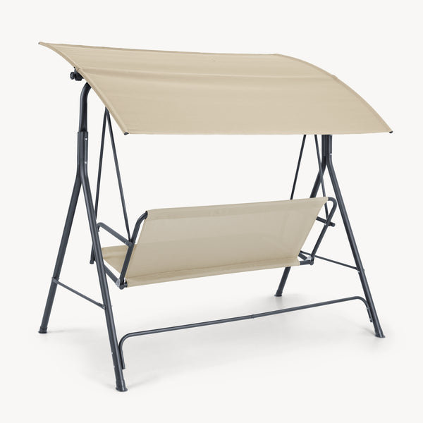 Hollywoodschaukel Satten 3-Sitzer [en.casa]