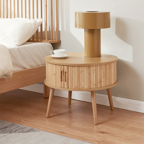 Nachttisch Nordkapp 45x60 cm Bambus [en.casa]