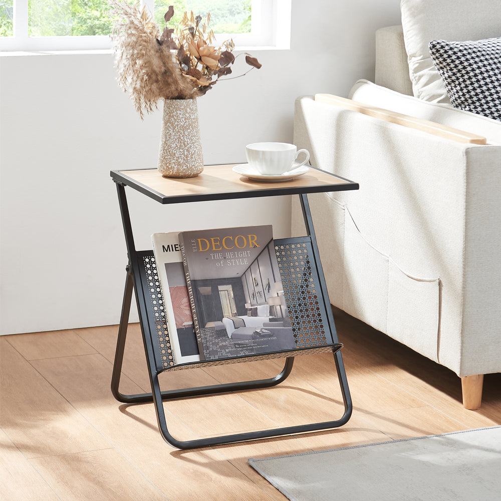 Beistelltisch mit Zeitungsablage Jäller [en.casa]