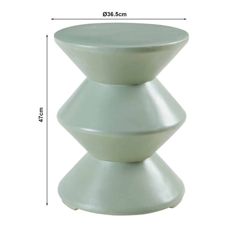 Maßskizze Beistelltisch Kyppeslo 47xØ37 cm [en.casa]