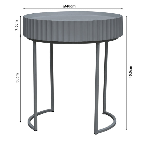Beistelltisch Rill 46xØ40 cm [en.casa]