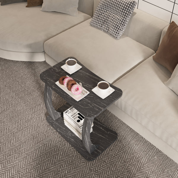 Beistelltisch Stattela C-förmig 59x35x56 cm [en.casa]