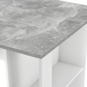 Bartisch Danderyd 120x60x106 cm mit 3 Ablagefächern [en.casa]