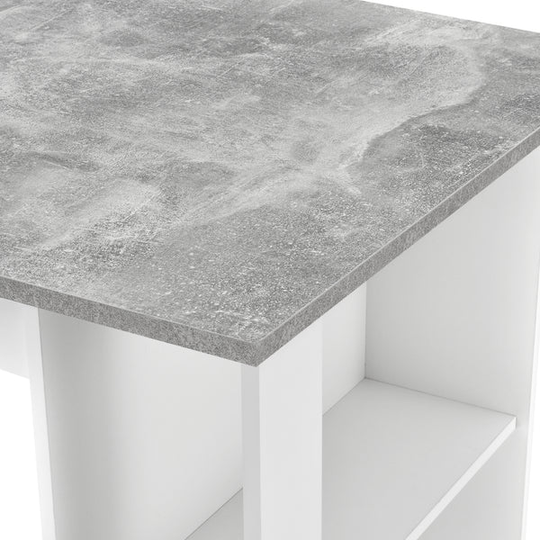 Bartisch Danderyd 120x60x106 cm mit 3 Ablagefächern [en.casa]