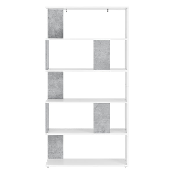 Bücherregal Aneby 159x80x24cm mit 5 Ablageflächen versch. Farben [en.casa]
