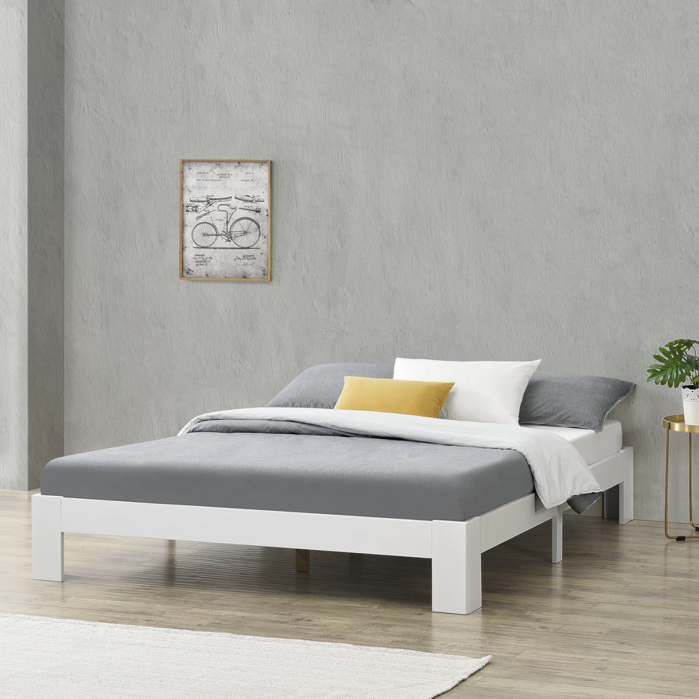 Holzbett Raisio Jugendbett versch. Farben und Größe en.casa