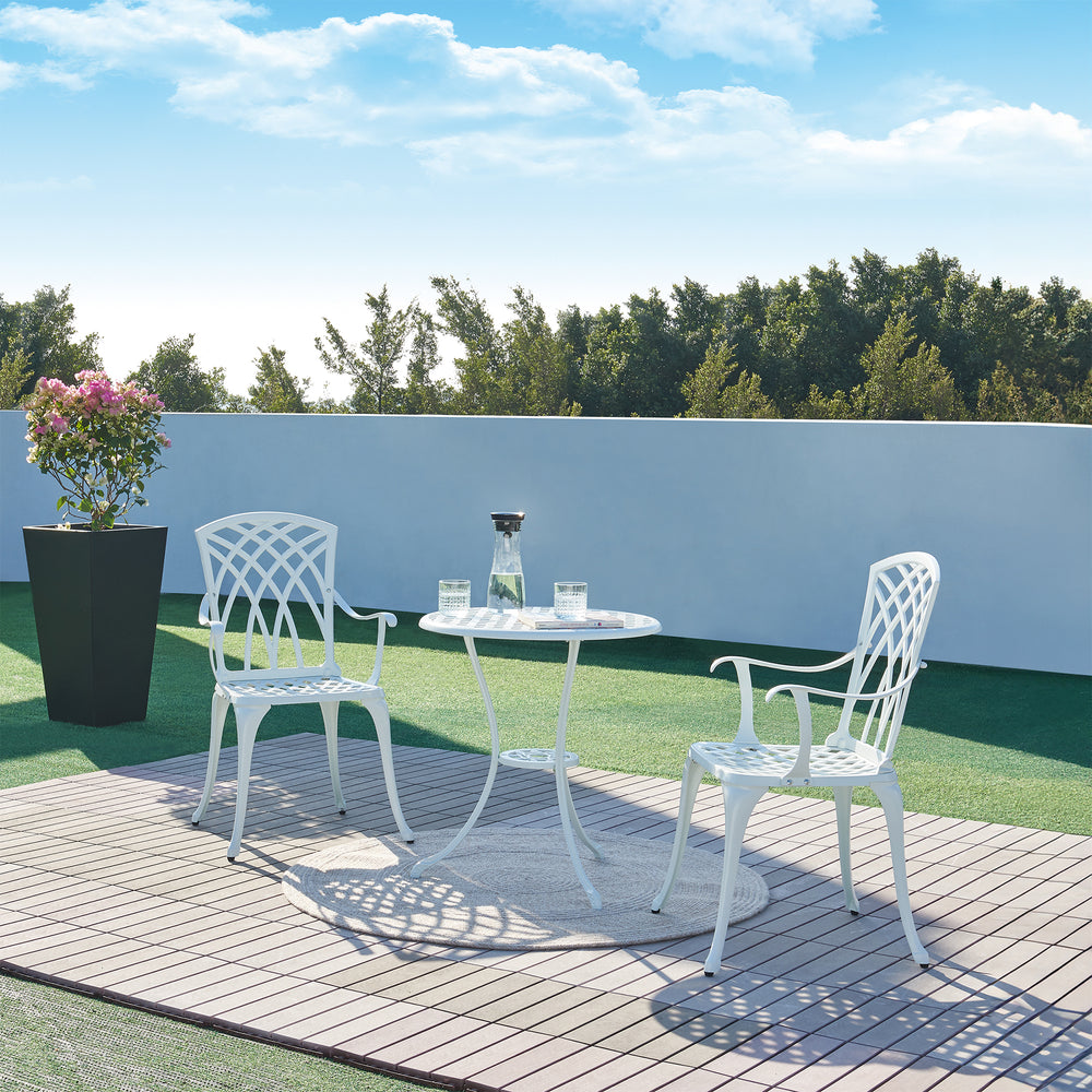 Bistro-Set Vena 3-tlg. Aluminiumguss [casa.pro]