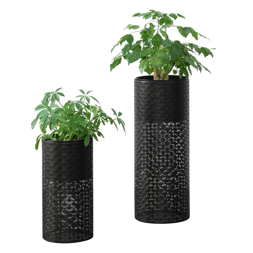 Blumenständer Virton 2er Set Schwarz en.casa - premiumXL
