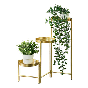 Blumenständer Kallo Messingfarben [en.casa] - premiumXL