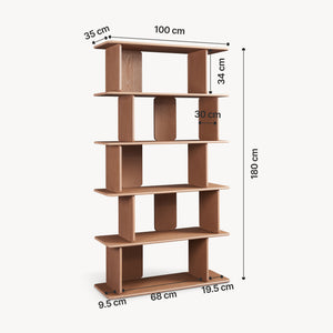 Bücherregal Gäljami 180x100x35 cm [en.casa]
