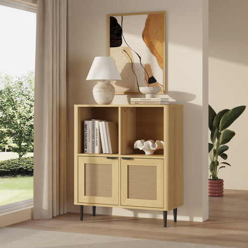 Kommode Lukhomso 85x75x30 cm Eicheoptik [en.casa]
