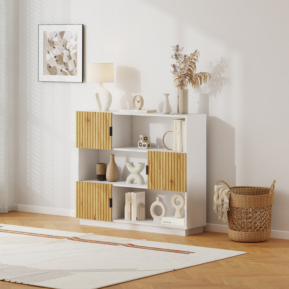 Bücherregal Verhundar 102x120x30 cm [en.casa]