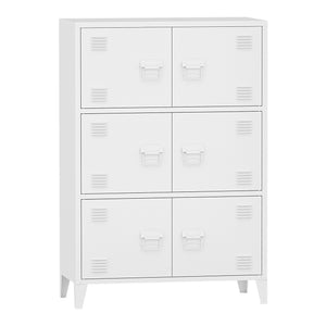 Büroschrank Hamina 113x80x40cm in versch. Farben [en.casa]