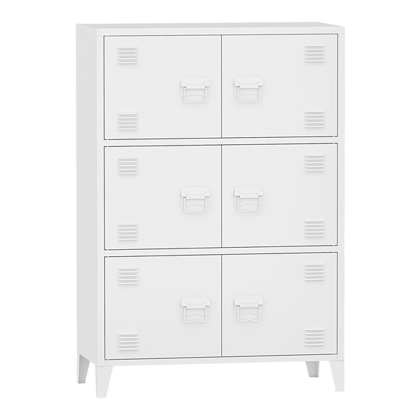 Büroschrank Hamina 113x80x40cm in versch. Farben [en.casa]