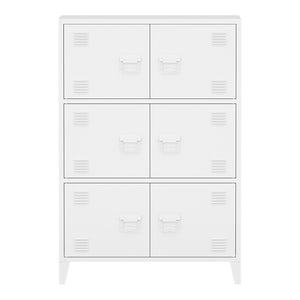Büroschrank Hamina 113x80x40cm in versch. Farben [en.casa]
